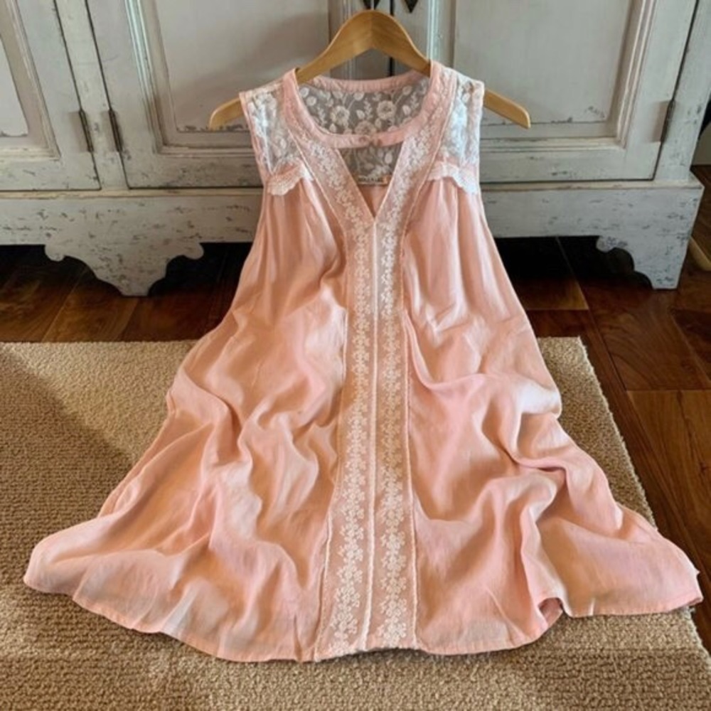 Bohemian Layering Lace Tank Dress